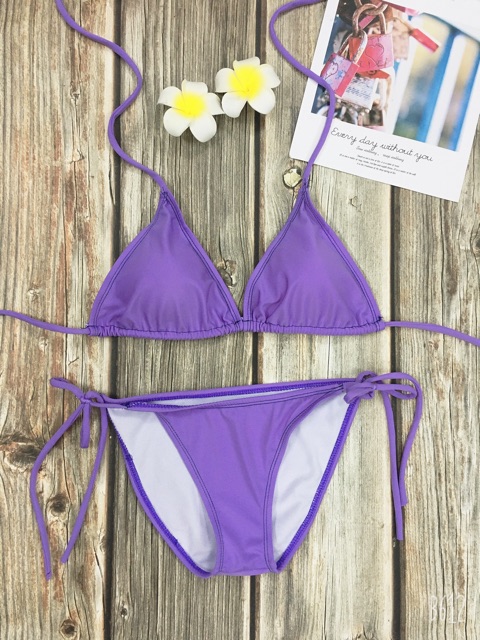 Bikini 2 mảnh màu tím, 3 kiểu