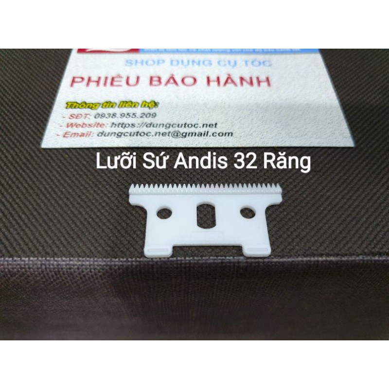 Bộ Lưỡi Sứ Tông Đơ Andis T-outliner. Lưỡi Tông Đơ Chấn Viền Andis.(Ảnh thật)