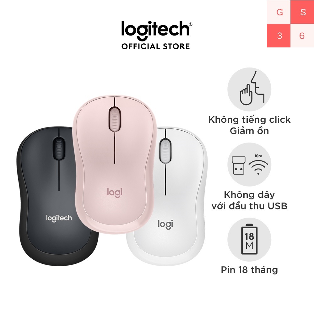 Chuột Không Dây Logitech M220 SILENT - Hàng Chính Hãng