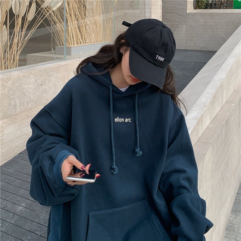 Áo hoodie nỉ nữ big size thời trang ulzzang hàn quốc, Áo hoodie nữ form rộng nỉ bông có mũ thời trang học sinh sinh viên | BigBuy360 - bigbuy360.vn