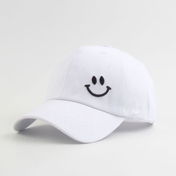 Mũ Lưỡi Trai LINJW Thêu Hình Mặt Cười Thời Trang 2020 Cho Nam Và Nữ