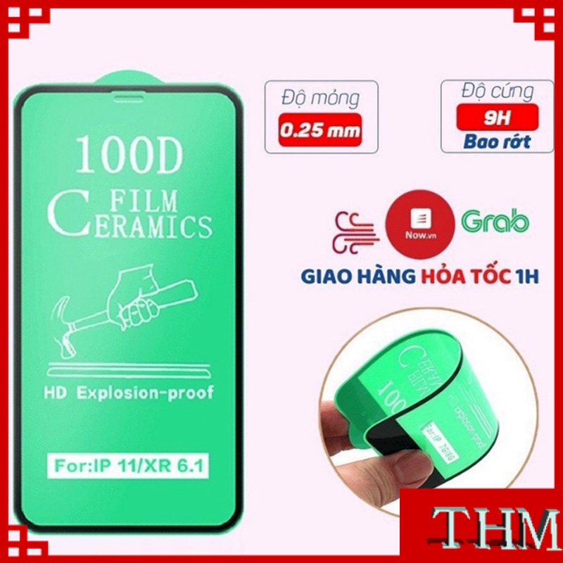 Cường Lực Iphone Dẻo Full Màn 100d (Không Lo Sứt Mẻ) Cho iphone 6 / 6plus / 6s / 6splus / 7 / 7plus / 8 / 8plus / x / xr / xs / 11 / 12 / 13 / pro / max / plus / promax