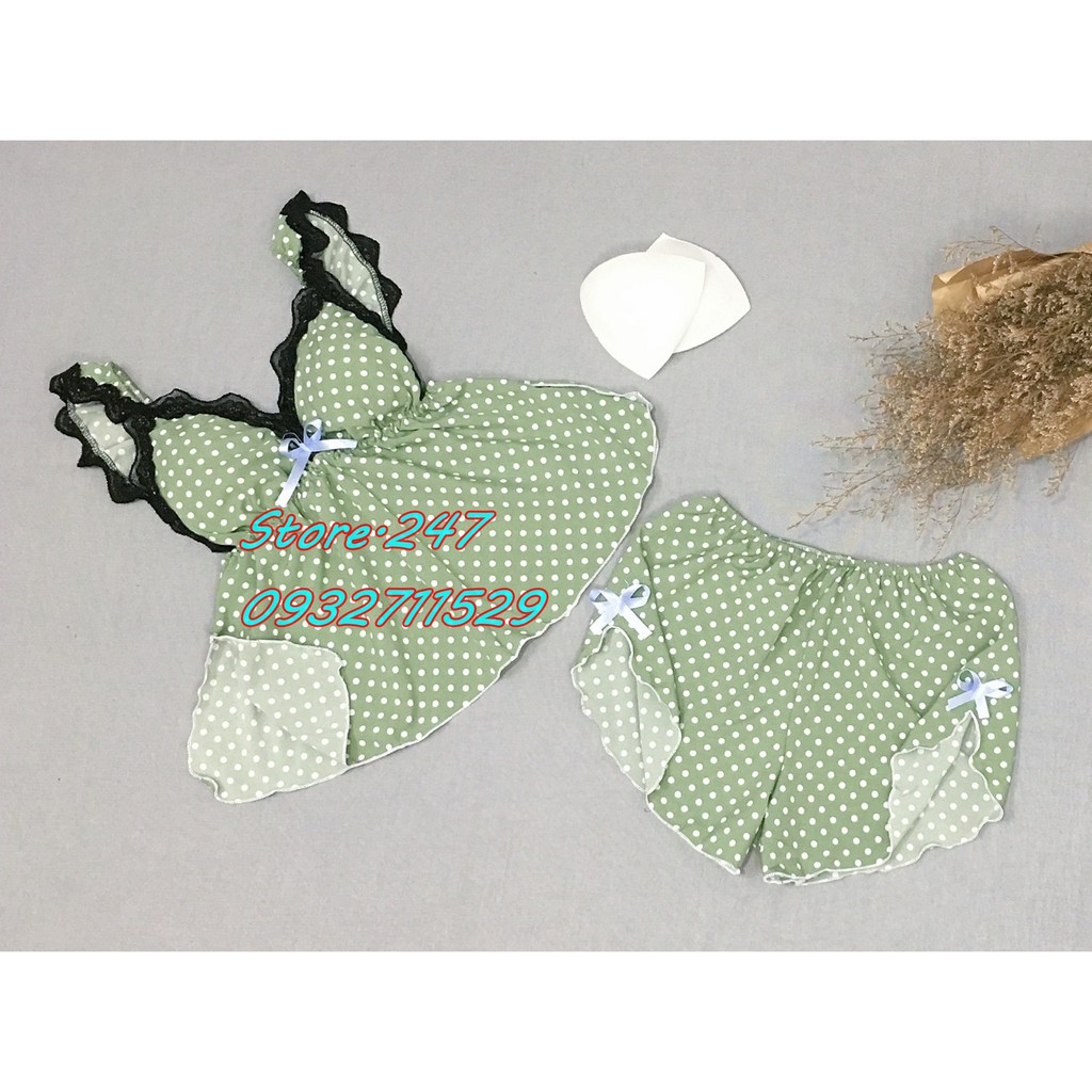 [45-60KG] BỘ LỤA CHẤM BI MÚT RỜI, VẢI MỀM MỊN MƯỢT MẶC RẤT MÁT, HÀNG NHÀ MAY BAO ĐẸP | BigBuy360 - bigbuy360.vn