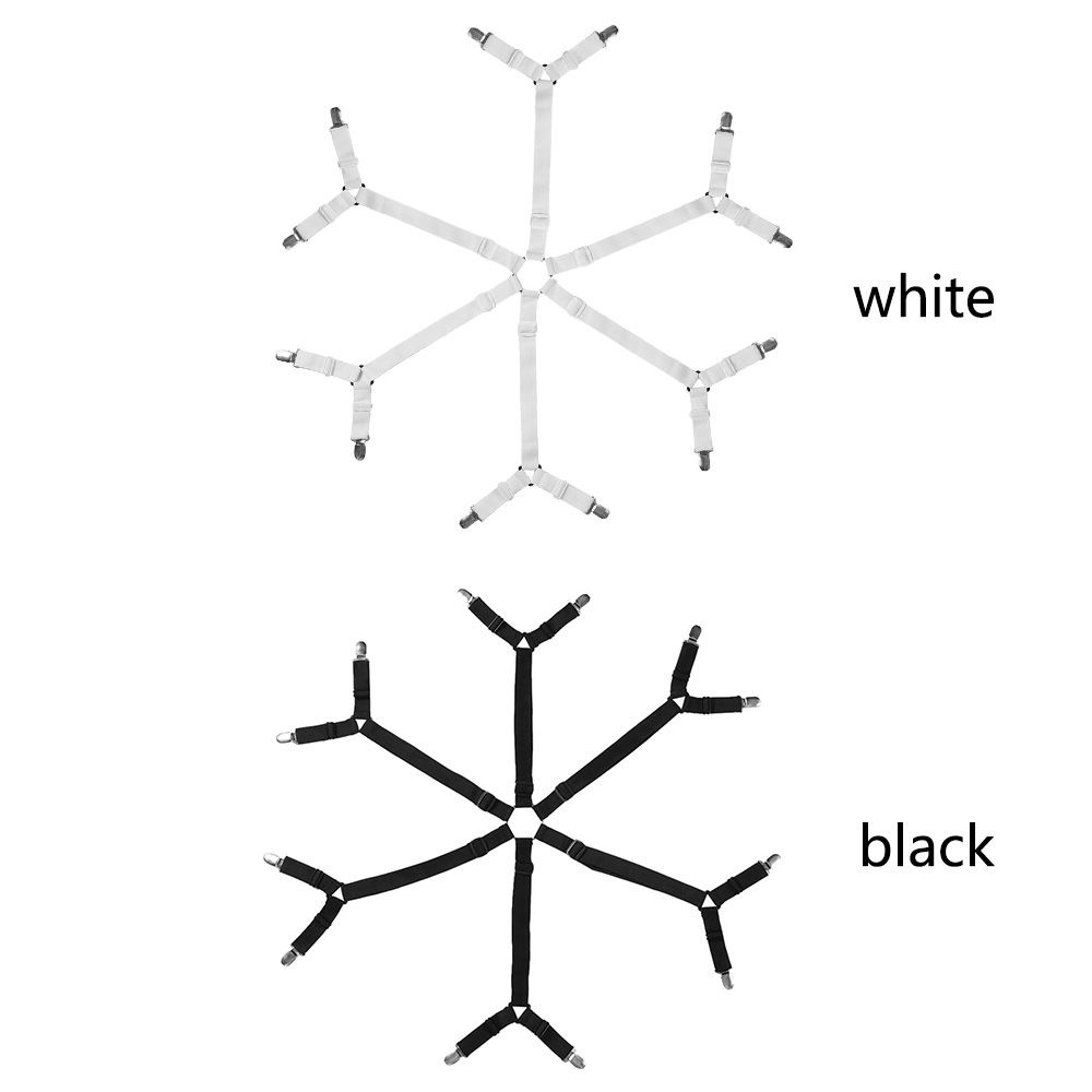 Dây đai kẹp 3 chiều 6 mặt co giãn cố định ga trải giường ngủ chống trượt nhiều màu sắc tùy chọn  | BigBuy360 - bigbuy360.vn