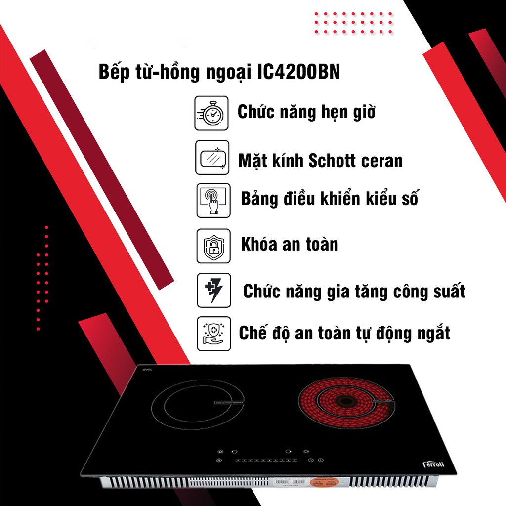 Bếp điện từ Ferroli IC4200BN