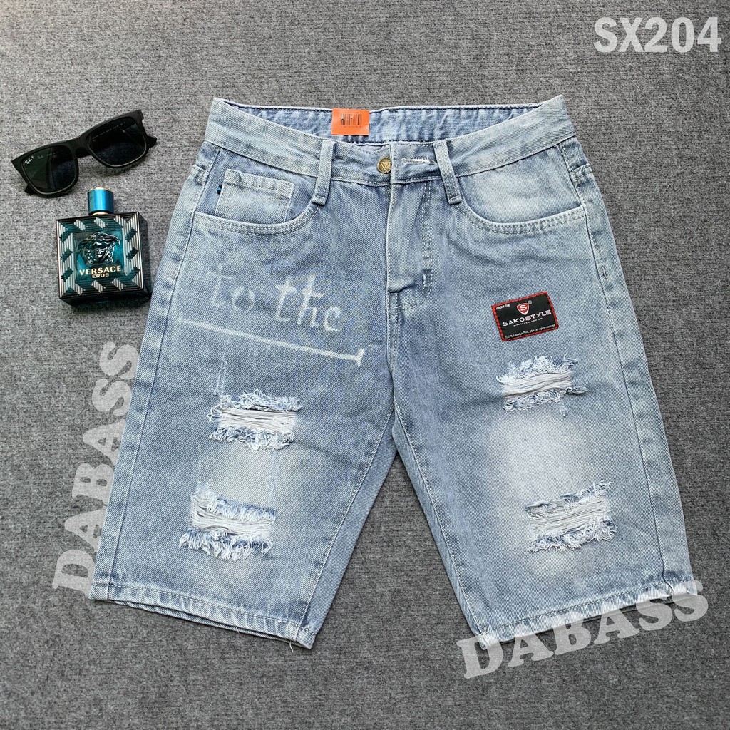 Quần short jean nam, quần sọt jean nam chuẩn form chất jean bò mang lại cảm giác thoải mái khi mặc