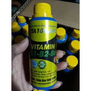 Phân Bón Lá Vitamin B1-B2-B6 VITA100 APC Chai 100ml. Ưu đãi: Mua 5 lọ tặng 100gr đạm cá hồi pha được 20-30 lít nước