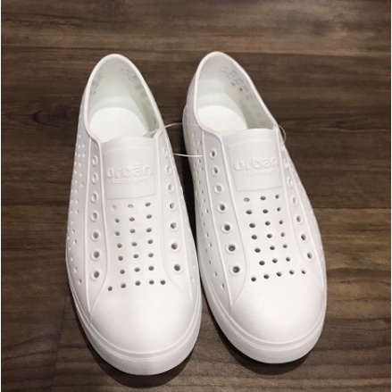 Giày đi mưa - giày nhựa Urban chống nước siêu nhẹ - chất liệu nhựa Eva pylon màu trắng