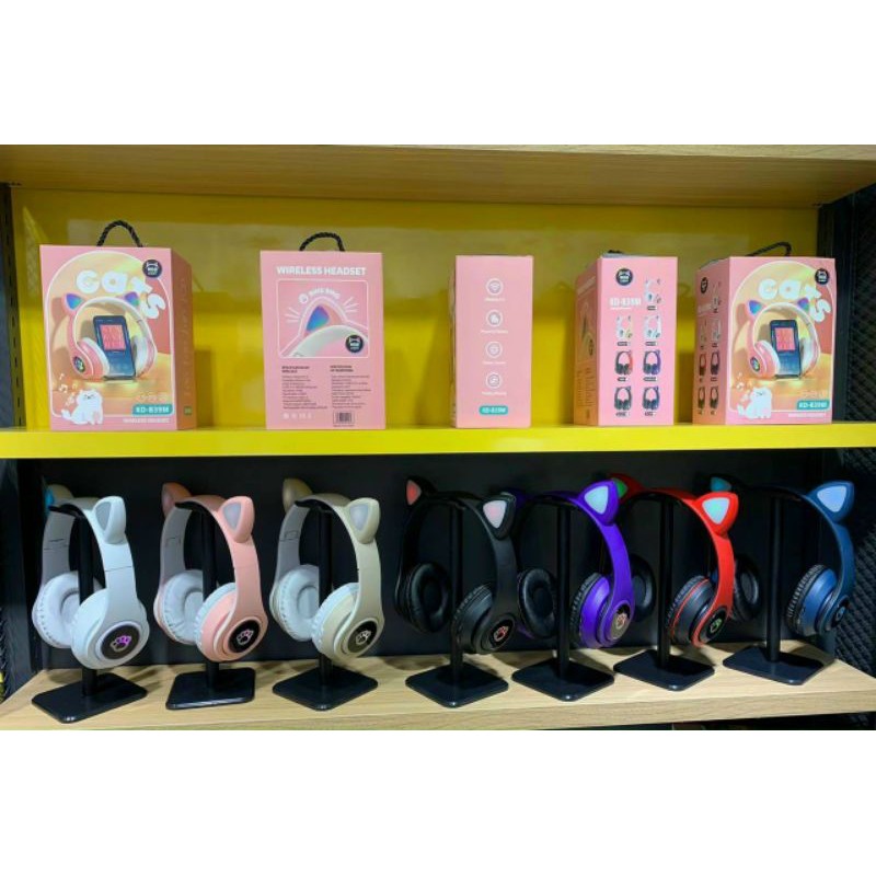 Tai Nghe Mèo Bluetooth 5.0 Cute Phát Sáng. | BigBuy360 - bigbuy360.vn