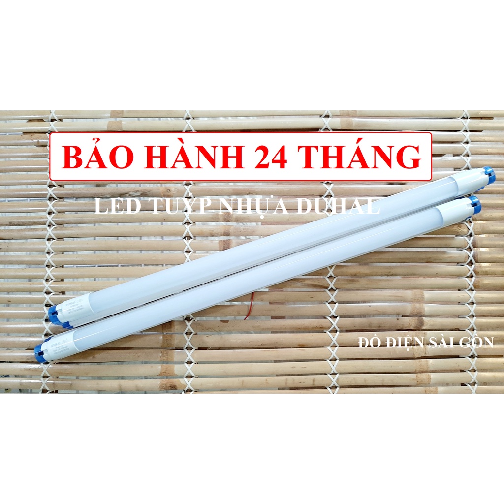 Bộ Đèn Led Tuýp Nhựa Nano 60cm, 6 Tấc Nano DUHAL Ánh Sáng Trắng.