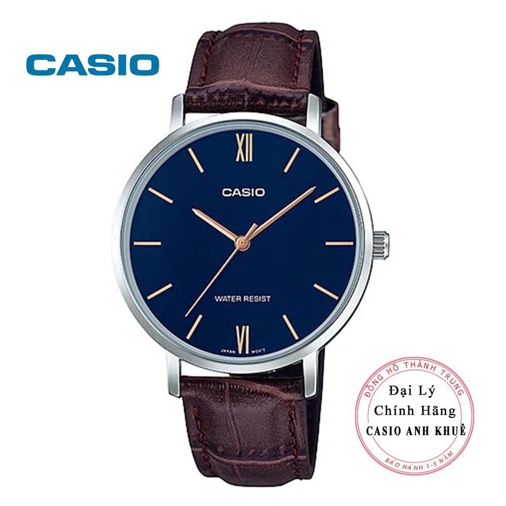 Đồng hồ nam Casio MTP-VT01L-2BUDF dây da