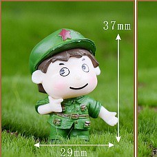 Charm slime/ Dụng Cụ Trang Trí Mô Hình 1 Cặp Hình Thanh Niên Xung Phong (2.9x3.8cm)