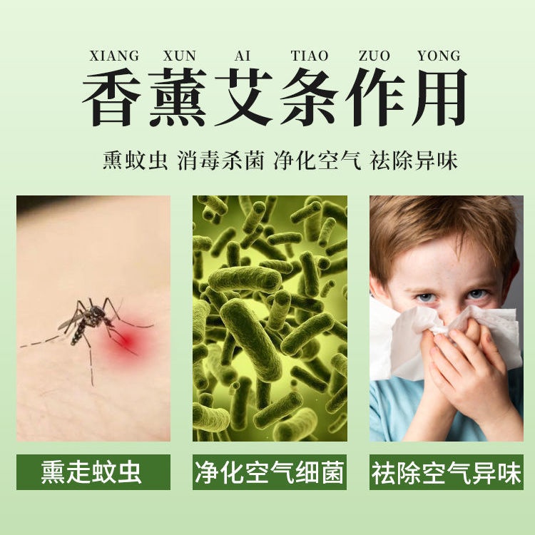 Que Ngải Cứu Kháng Khuẩn Lọc Không Khí Diệt Côn Trùng Đa Ứng Dụng Cho Nhà Ở