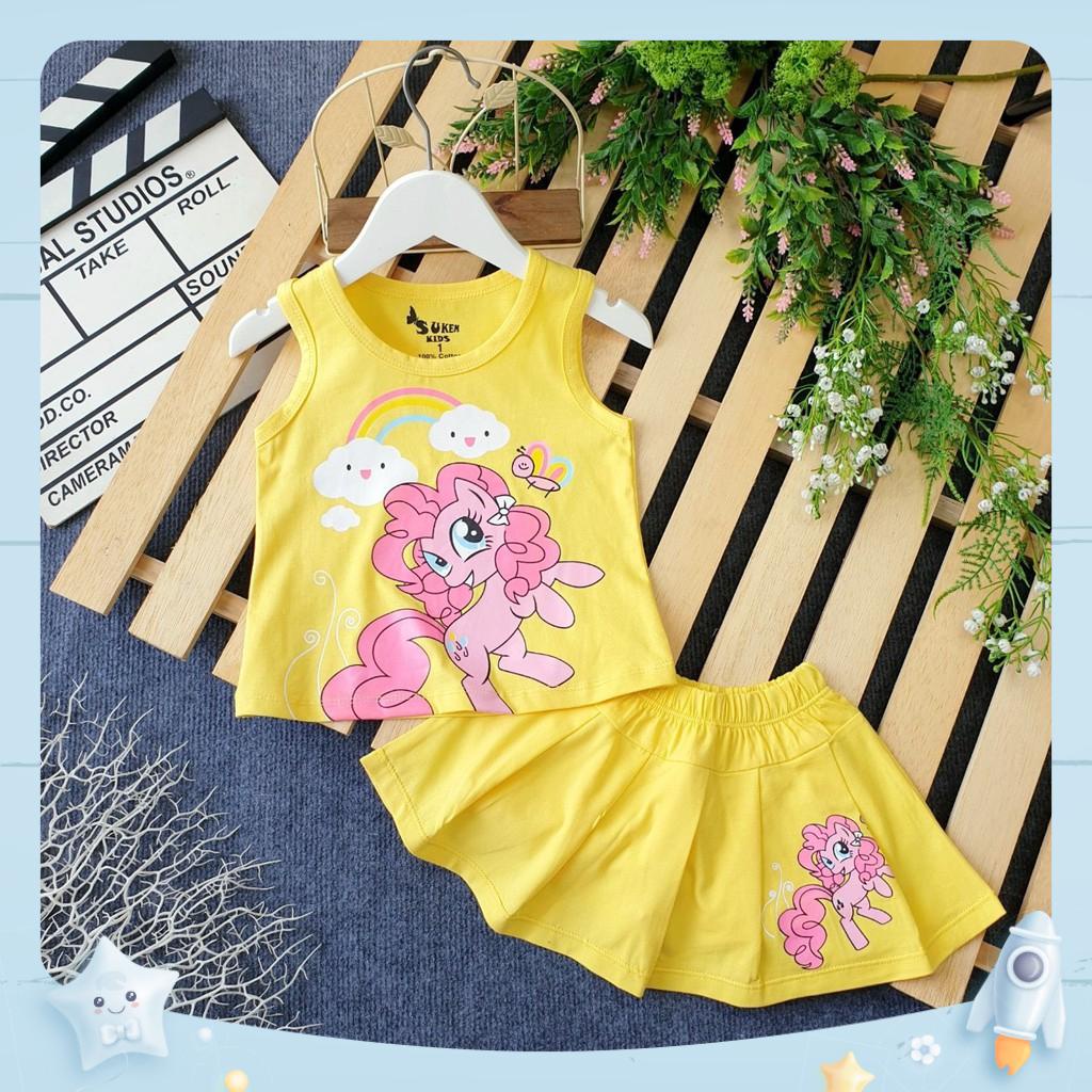 SÉT VÁY ÁO PONY BÉ GÁI CỰC XINH CHO BÉ 10-36KG