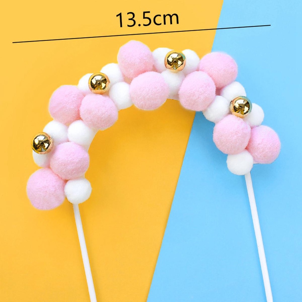 Que Cắm Trang Trí Bánh Kem Hình Đám Mây Sinh Nhật Mềm Mại DIY