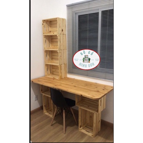 Thùng gỗ thông _trang trí đa năng_decos nhà cửa phòng khách