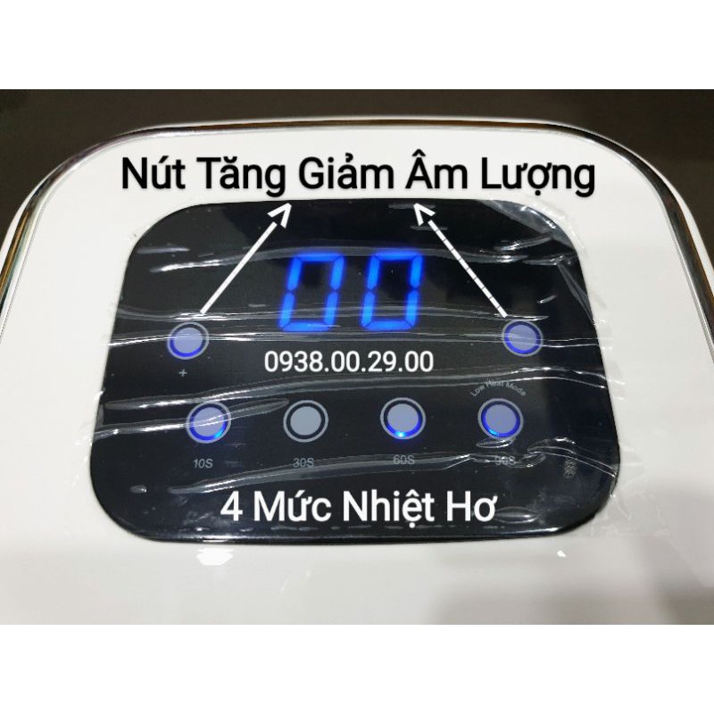 Máy Hơ Gel Cao Cấp Nghe Nhạc Bluetooth 42 Led Uv Siêu Bền Công suất 88W. BH 6t