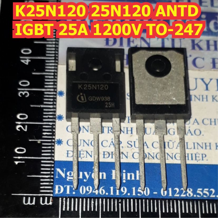 FGA25N120 K25N120 25N120 ANTD IGBT bếp từ 25A 1200V TO-247 kde1568