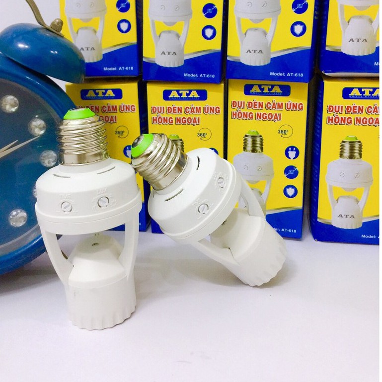 Đui đèn cảm ứng ATA AT-618-Hàng chính hãng bảo hành 12 tháng