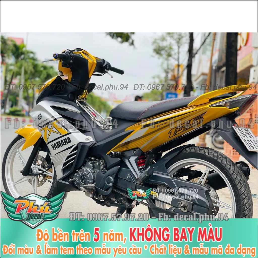 Tem Rời Exciter 135 Mx Vàng bạc Candy (K) -1