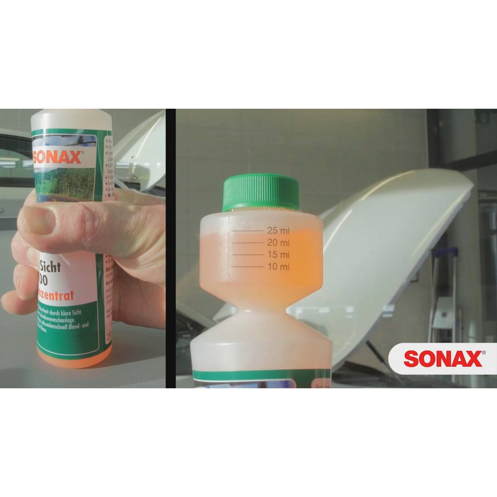 Nước rửa kính lái đậm đặc Sonax Clear View 1:100 Concentrate 250ml