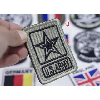 Miếng patch dán logo vải thêu.