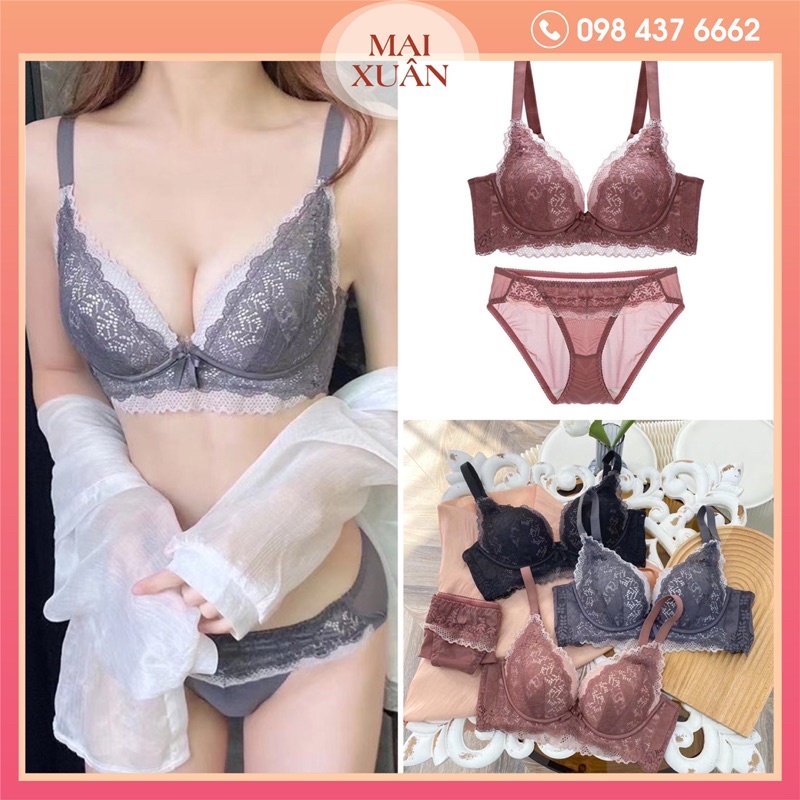 Bộ lót ren cao cấp không gọng-Nâng ngực đỉnh cao Hàng Cao Cấp-Kho Sỉ Mai Xuân | BigBuy360 - bigbuy360.vn