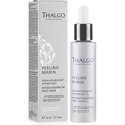 Serum tái tạo và kích thích trẻ hóa da với AHA/PHA từ Tảo THALGO 30ml - Intensive Resurfacing Night Serum