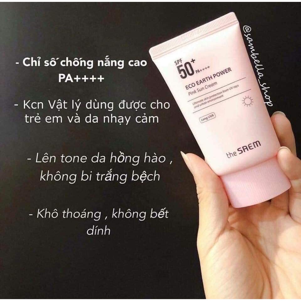 PINK SUN CREAM EX - Kem Chống Nắng THE SAEM
