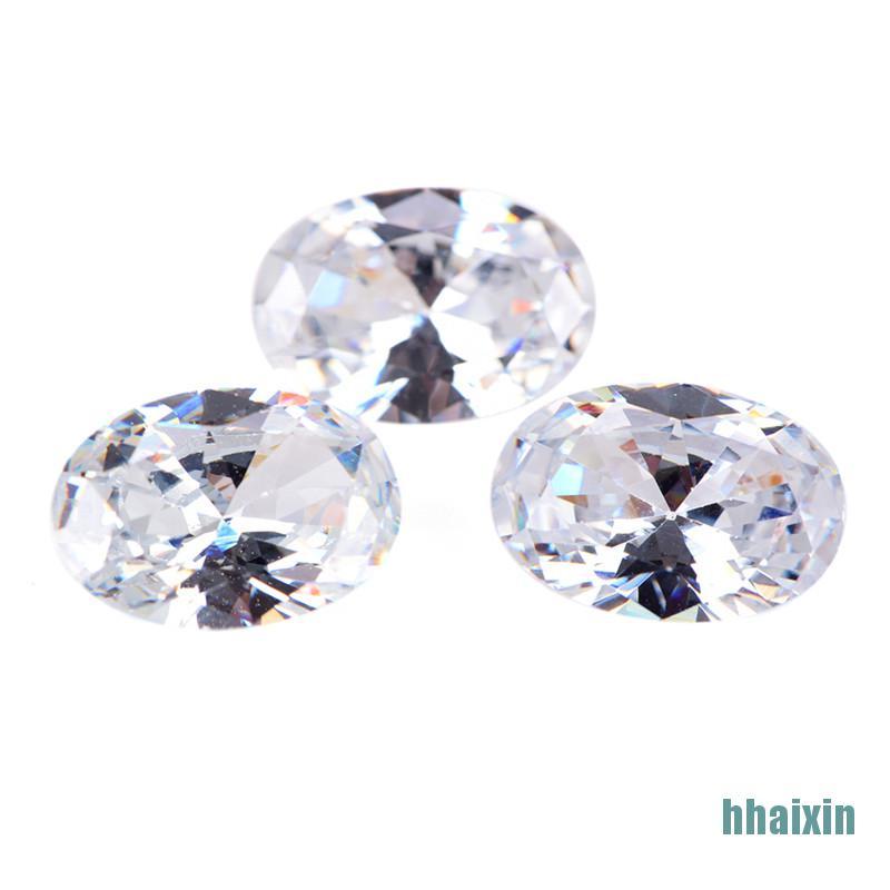 Đá Zircon Tự Nhiên Hình Oval 10x14mm Dùng Làm Đồ Trang Sức Thủ Công