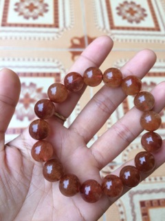 Vòng thạch anh tóc đỏ size Nam