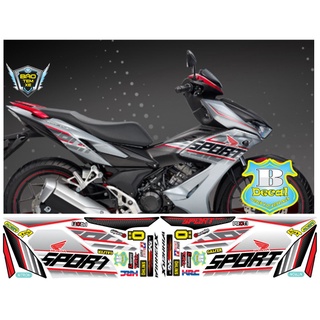 Tem rời dán xe winner X SPORT in decal trong dán xe bạc hoặc trắng