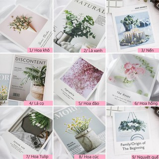 [Phông nền chụp ảnh sản phẩm] - Đạo cụ Bìa ảnh Hoa lá lót nền chụp ảnh