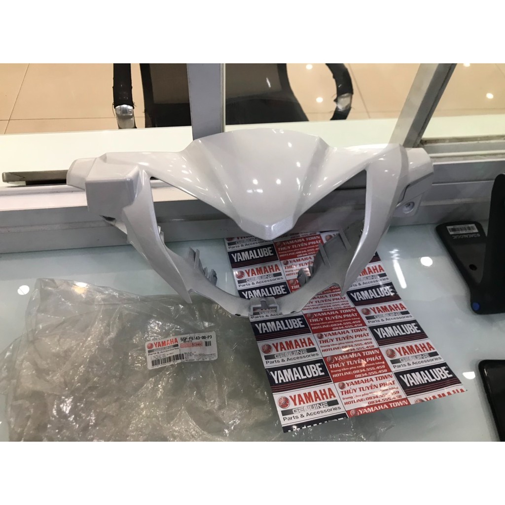 Ốp đầu trước trắng Ex 135 2014 chính hãng Yamaha