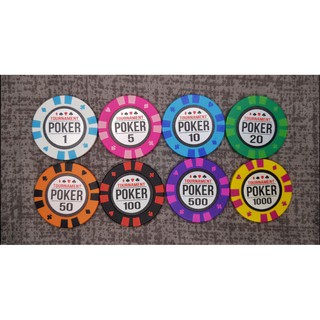 Phỉnh lẻ có số, chip poker lẻ cao cấp TOURNAMENT POKER chất liệu đất nung lõi thép Pocker