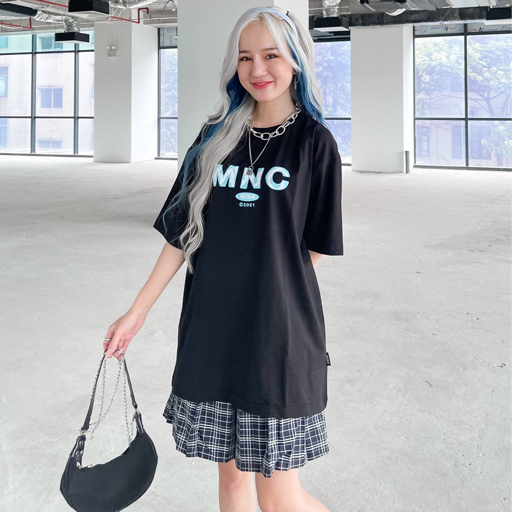 [Mã SKAMA06 giảm 8% tối đa 50K đơn 250K] (ẢNH THẬT) Áo thun/phông cộc tay unisex Mina studio HT412 chất liệu cotton thấ | BigBuy360 - bigbuy360.vn