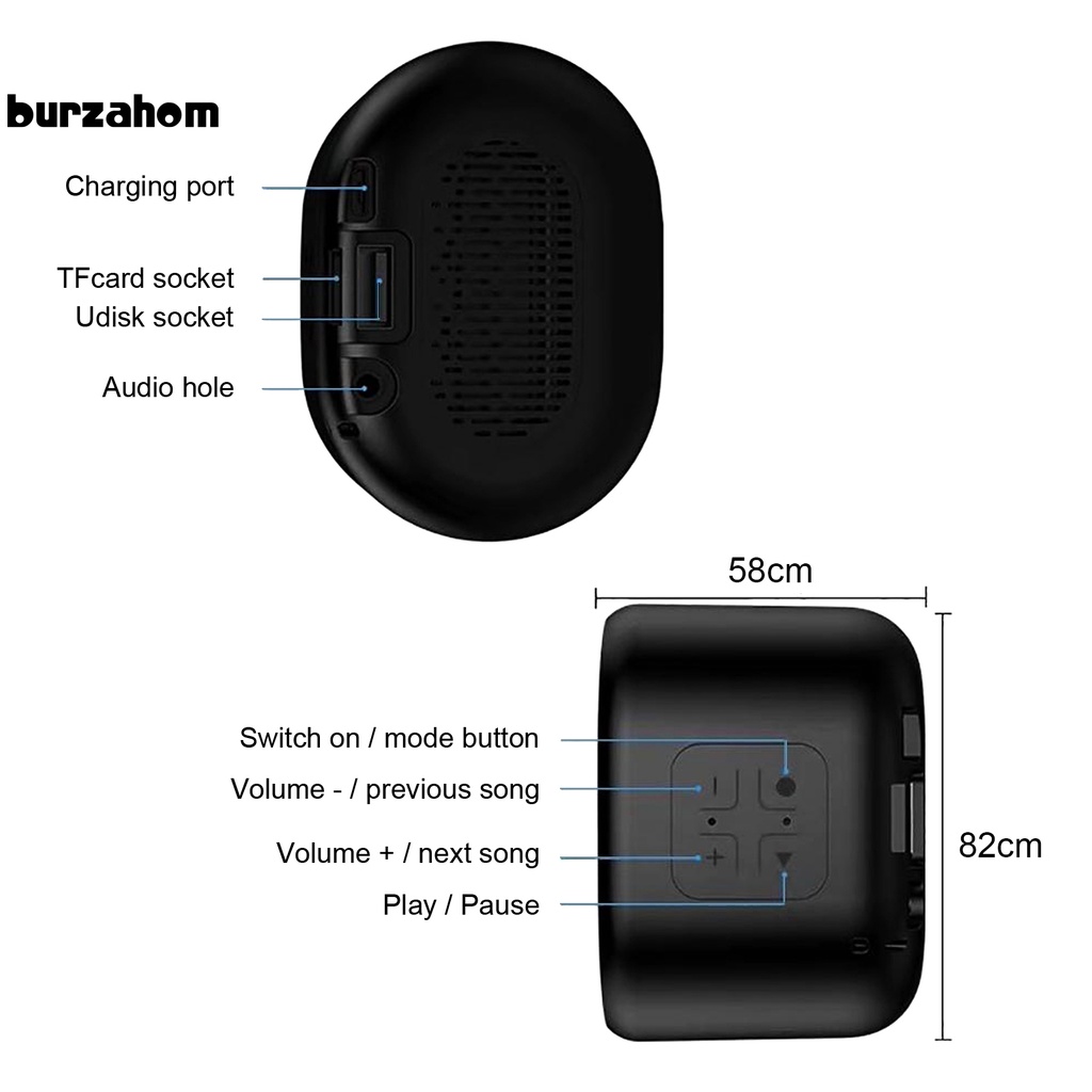Loa Bluetooth 5.0 không dây chống ồn kèm mic