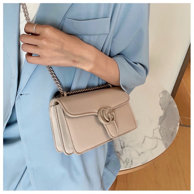 Túi đeo chéo xích màu chất đẹp- TS217