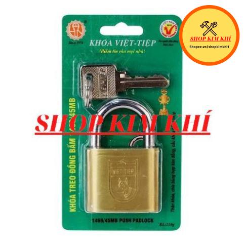 [Kim khí] Khóa Việt Tiệp đồng bấm 45M