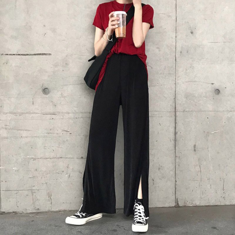 Quần nhung dài xẻ lai Xion - 1204