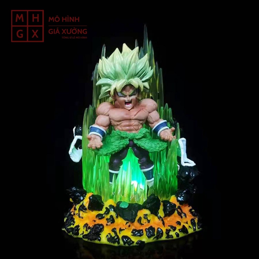 Mô hình Dragon Ball Broly Super Saiyan Có Đèn Led  - Cao 14cm mô hình figure 7 viên ngọc rồng giá xưởng