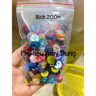 Nút sơmi đủ màu 1 bịch size 1.2cm