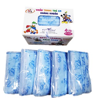 Khẩu Trang Y Tế Em Bé Hình Cute 4 Lớp (50 cái)
