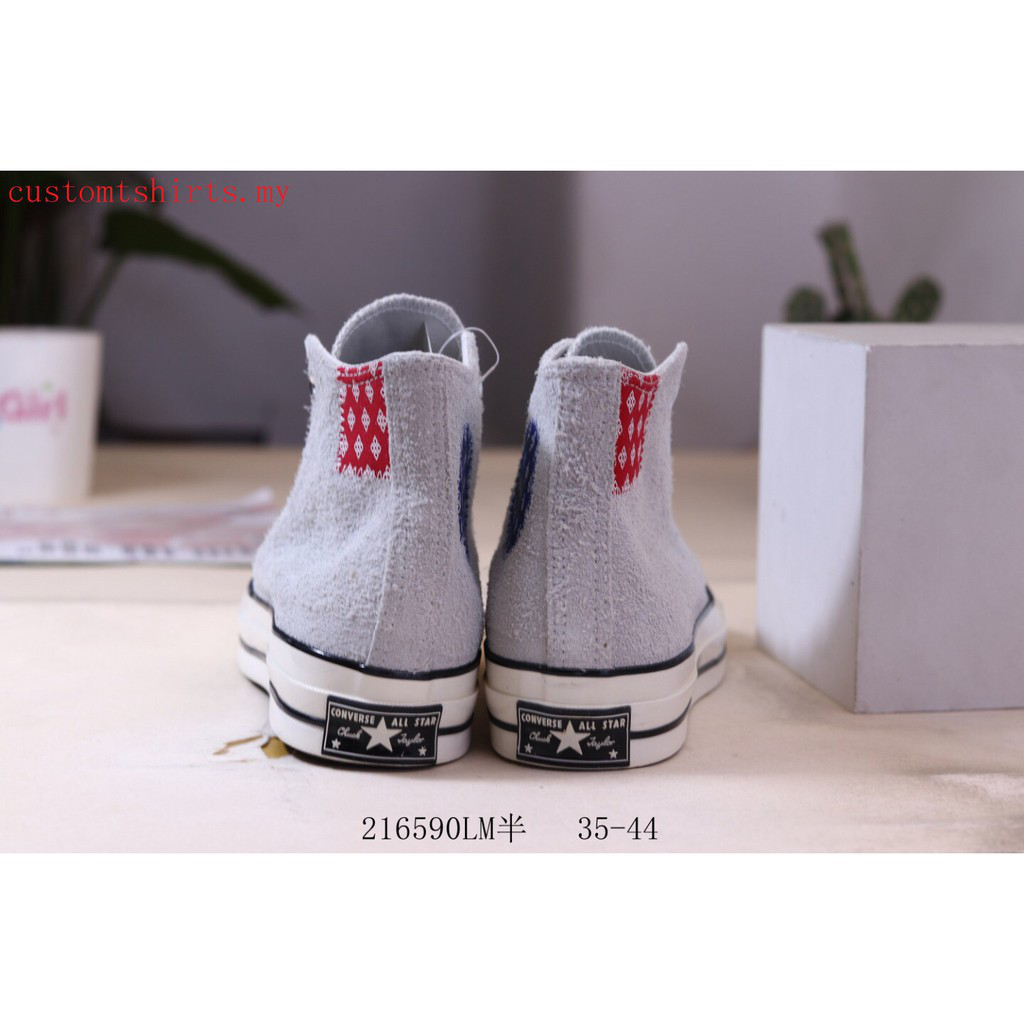 Giày sneaker Converse Chuck 70 cổ cao màu xám cho nam & nữ 9DRr
