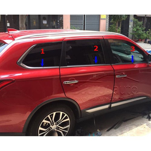 Nẹp Viền Chân Kính Xe Ô Tô, Xe Hơi Mitsubishi Outlander