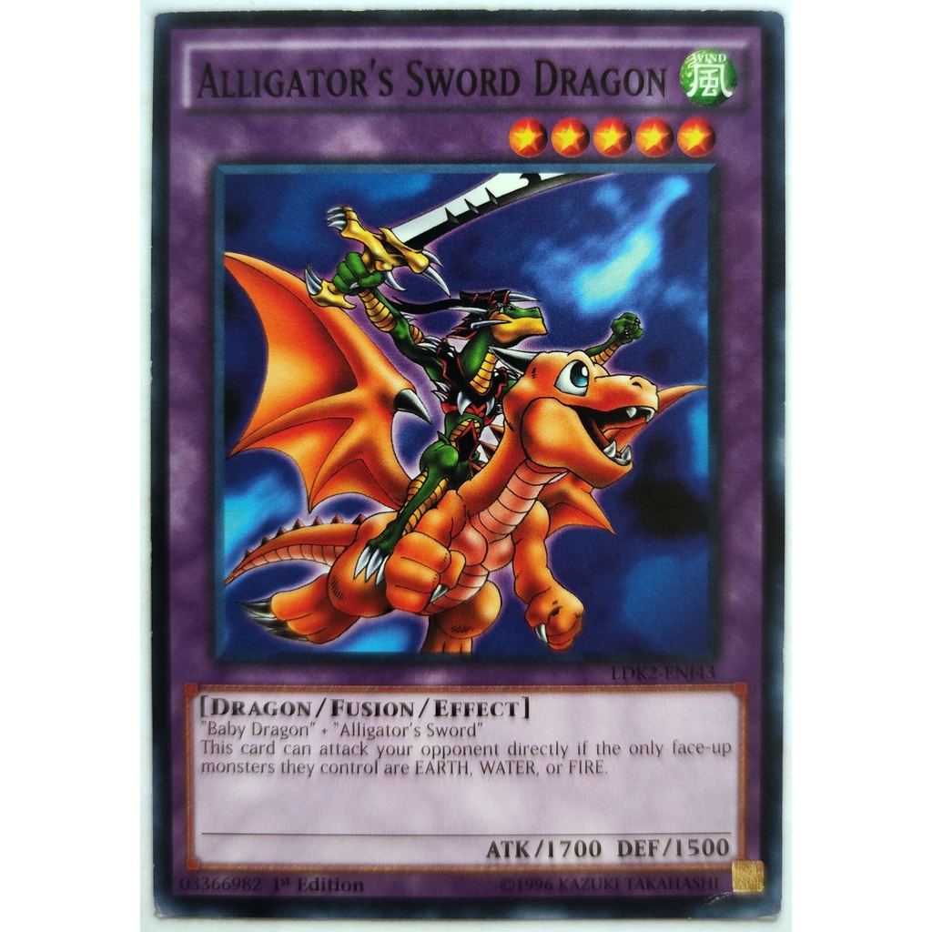 [Thẻ Yugioh] Alligator's Sword Dragon |EN| Common (Duel Monsters)