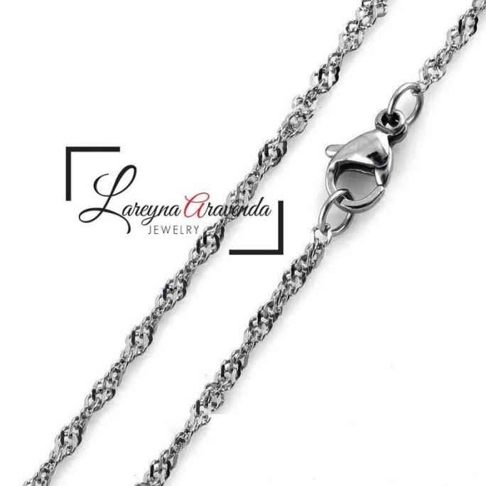 Dây Chuyền Dạng Xoắn Bằng Thép Chính Hãng 45cm Giảm Giá