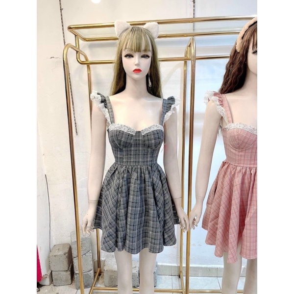 Áo caro tay cánh tiên bigsize 50 đến 90kg
