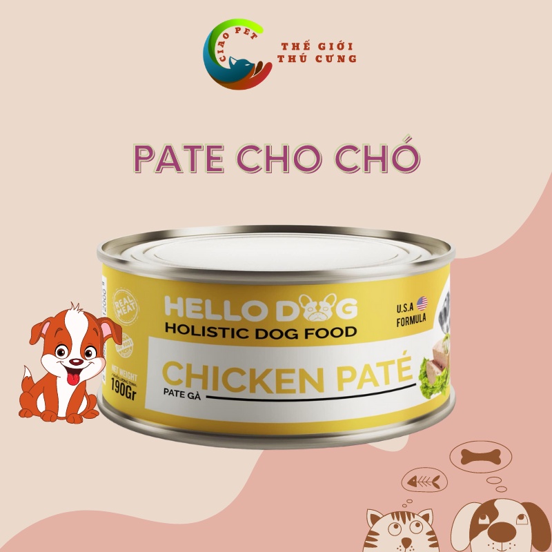 [190g] Pate cho chó Hello Dog - Pate ngon rẻ số 1 Shopee