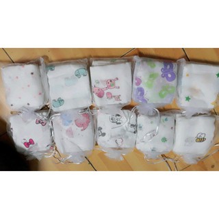 Sét 10 Khăn xô sữa túi lưới cho bé
